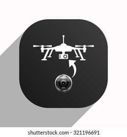 Quadrocopter. icon. vector design