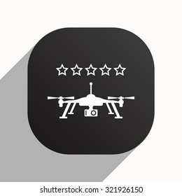 Quadrocopter. icon. vector design