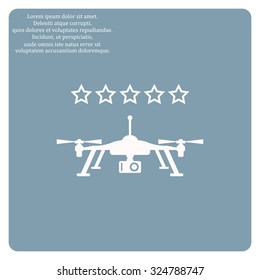 Quadrocopter. icon. vector design