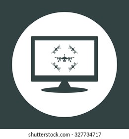 Quadrocopter. icon. vector design