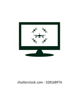 Quadrocopter. icon. vector design