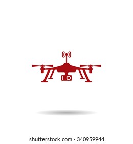 Quadrocopter. icon. vector design