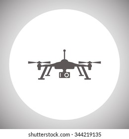 Quadrocopter. icon. vector design