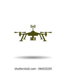 Quadrocopter. icon. vector design