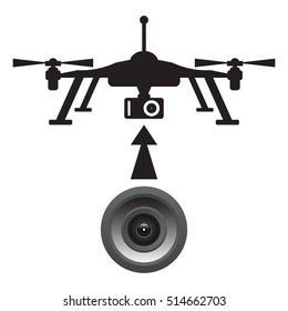 Quadrocopter. icon. vector design