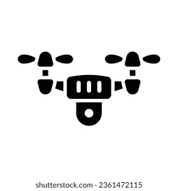 Quadrocopter-Vectorglas-Symbol für die persönliche und kommerzielle Nutzung.
