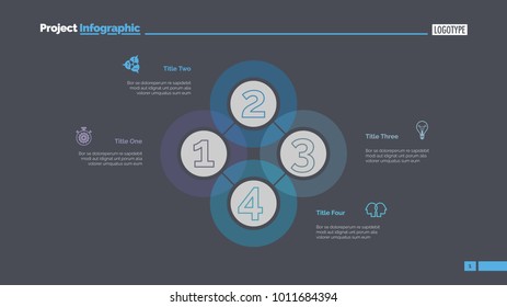 Quadruple Intersect Slide Template