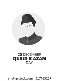 Quaid E Azam Flat Icon