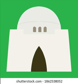 Quaid mazar on beautiful background.