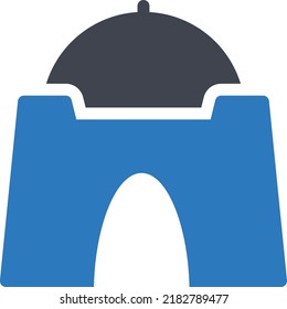 ilustración de quaid Vector en un fondo transparente. Símbolos de calidad superior. Iconos vectoriales de glifos para diseño de conceptos y gráficos. 
