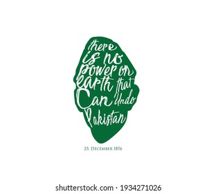 Quaid-e-Azam Day 25 December Vector Illustration