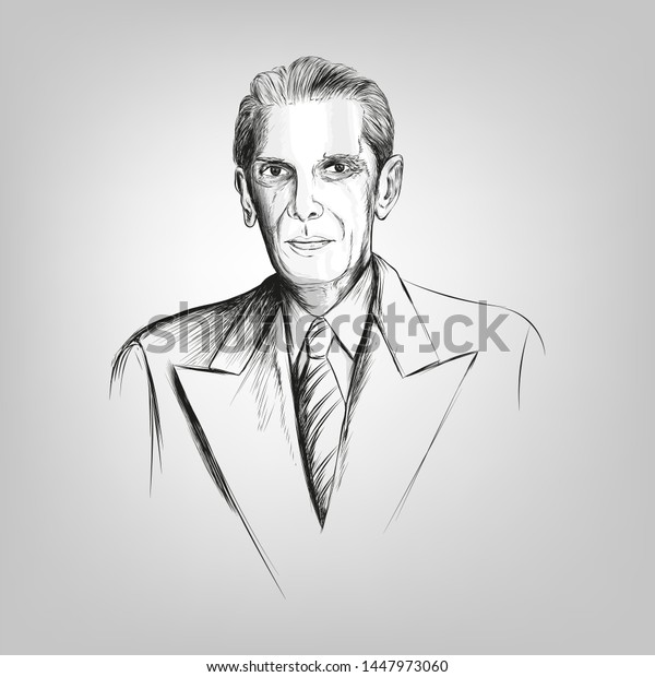 Quaideazam Muhammad Ali Jinnah 25th December Stock Vector (Royalty Free ...