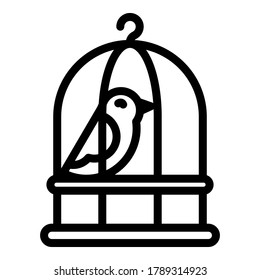 Quail cage icon. Outline quail cage vector icon for web design isolated on white background