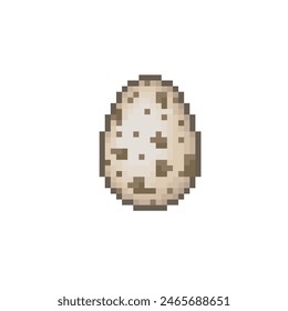 Quail egg, pixel art object