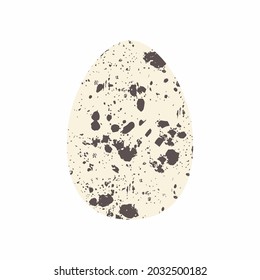 Huevo de codorniz. Ilustración vectorial. Imitación de la superficie de un huevo de codorniz