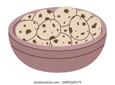 quail eggs in the bowl, whole, uncooked, boiled, fresh, cooking ingredient, organic product, food, breakfast