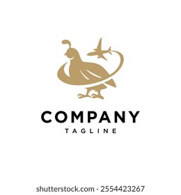 Quail Travel Logo Icon Vector