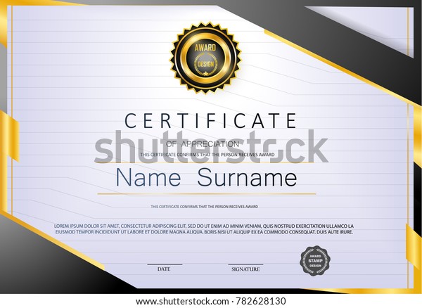 qualification certificate appreciation design luxury vip modern certificate of appreciation design