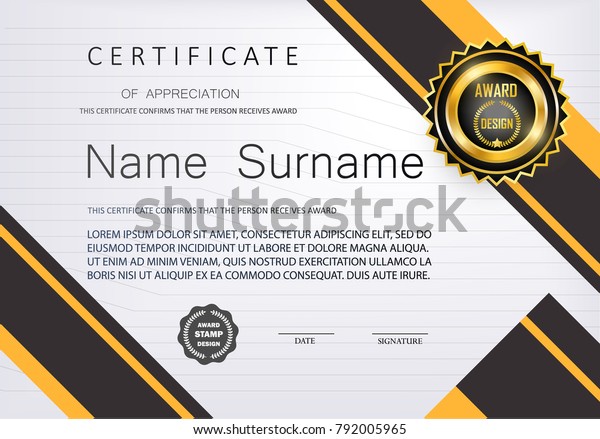 qualification certificate appreciation design luxury vip modern certificate of appreciation design