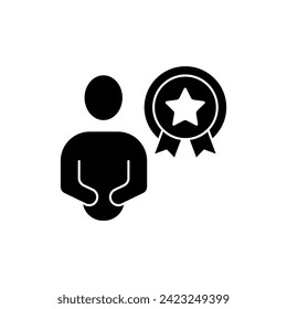 Symbol für das Qualifikationskonzept Einfache Elementgrafik. Skizze des Qualifikationskonzepts Symboldesign.