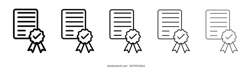Design des Qualifizierungssymbols, Logo, App, Benutzeroberfläche. Vektorgrafik, EPS