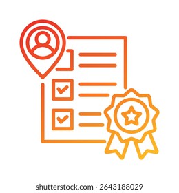 Qualification Icon Element for Design