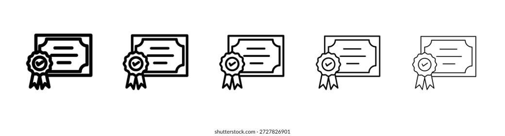 Qualifizierungssymbol für grafische Designs. Vektordesign des Symbols