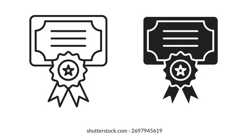 Línea del icono de la calificación. eps 10 Ilustración vectorial