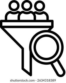 Qualification Icon Line Vector Illustration