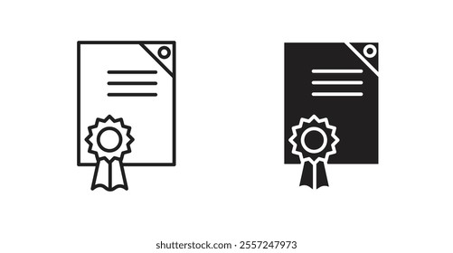 Qualification Icon set. vector illustration set