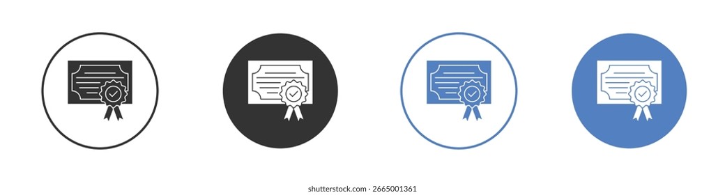 Qualification icon symbol. Quality design element.