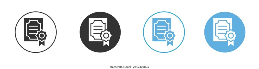 ícone Qualificação Vetor Gráfico definido