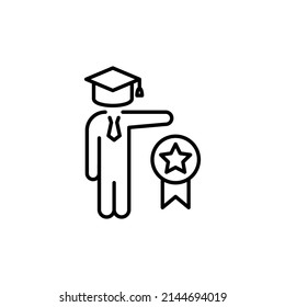 qualification icon in vector. logotype