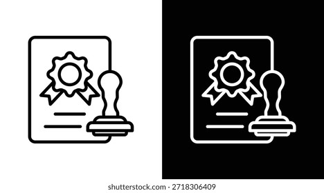 Calificación Versión de dos tonos en fondo blanco y negro