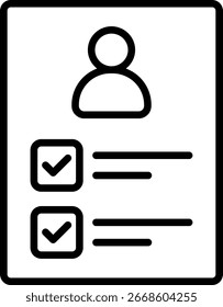 Qualifications Line Icon Vector Design