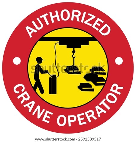 Qualified crane operator badge logo
