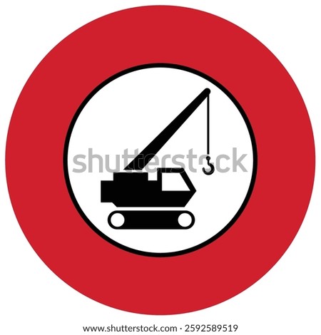 Qualified crane operator badge logo
