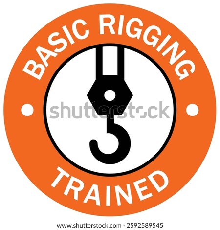 Qualified crane operator badge logo