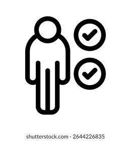 Qualified Icon Vector Symbol Design Illustration