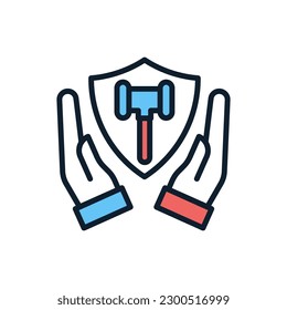 Qualified Protection icon in vector. Illustration