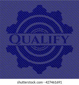Qualify with denim texture