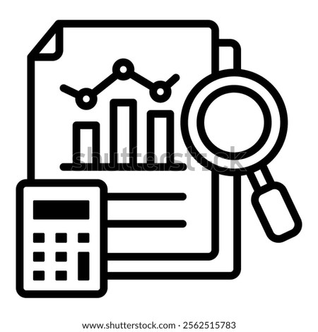 Qualitative Data Icon Element For Design