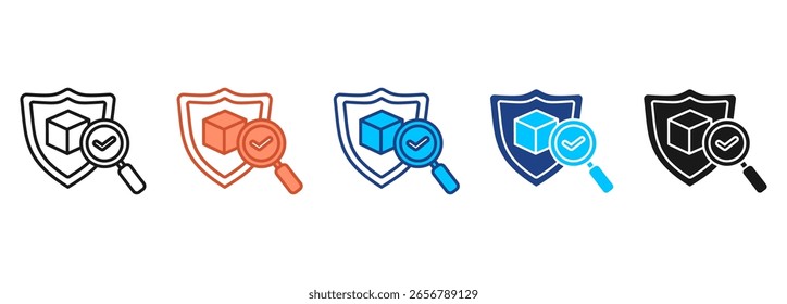 Quality Aassurance Icon Set Multiple Style Collection
