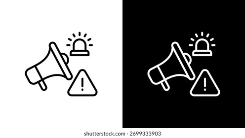 Quality Alert White Icon Set Design