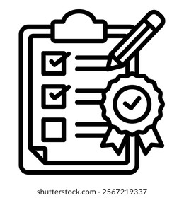 Quality Assessment Icon Element For Design