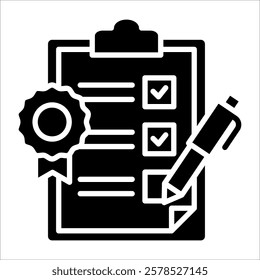 Quality Assessment Icon Element For Design
