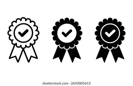 Crachá de Garantia de Qualidade com Ícone de Marca de Seleção