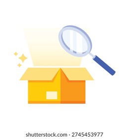 Quality Assurance in an e-commerce marketplace process flow. A simple, flat-style vector illustration.