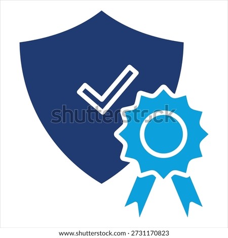 Quality Assurance Flat Blue Icon Collection