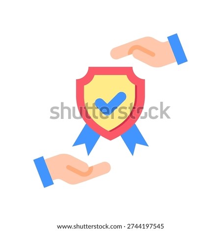 Quality Assurance Icon Flat Vector Illustration